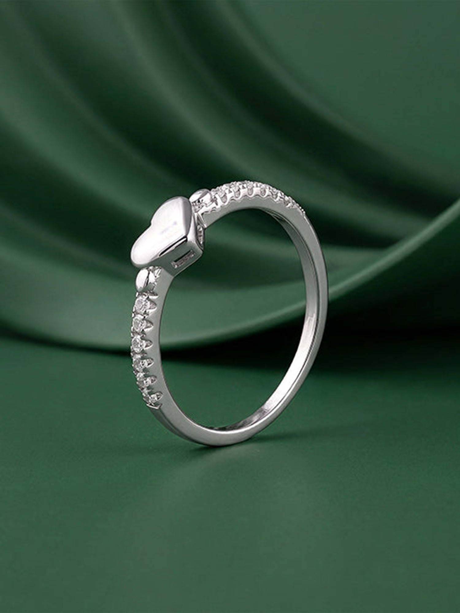 Silver Love-coded Ring