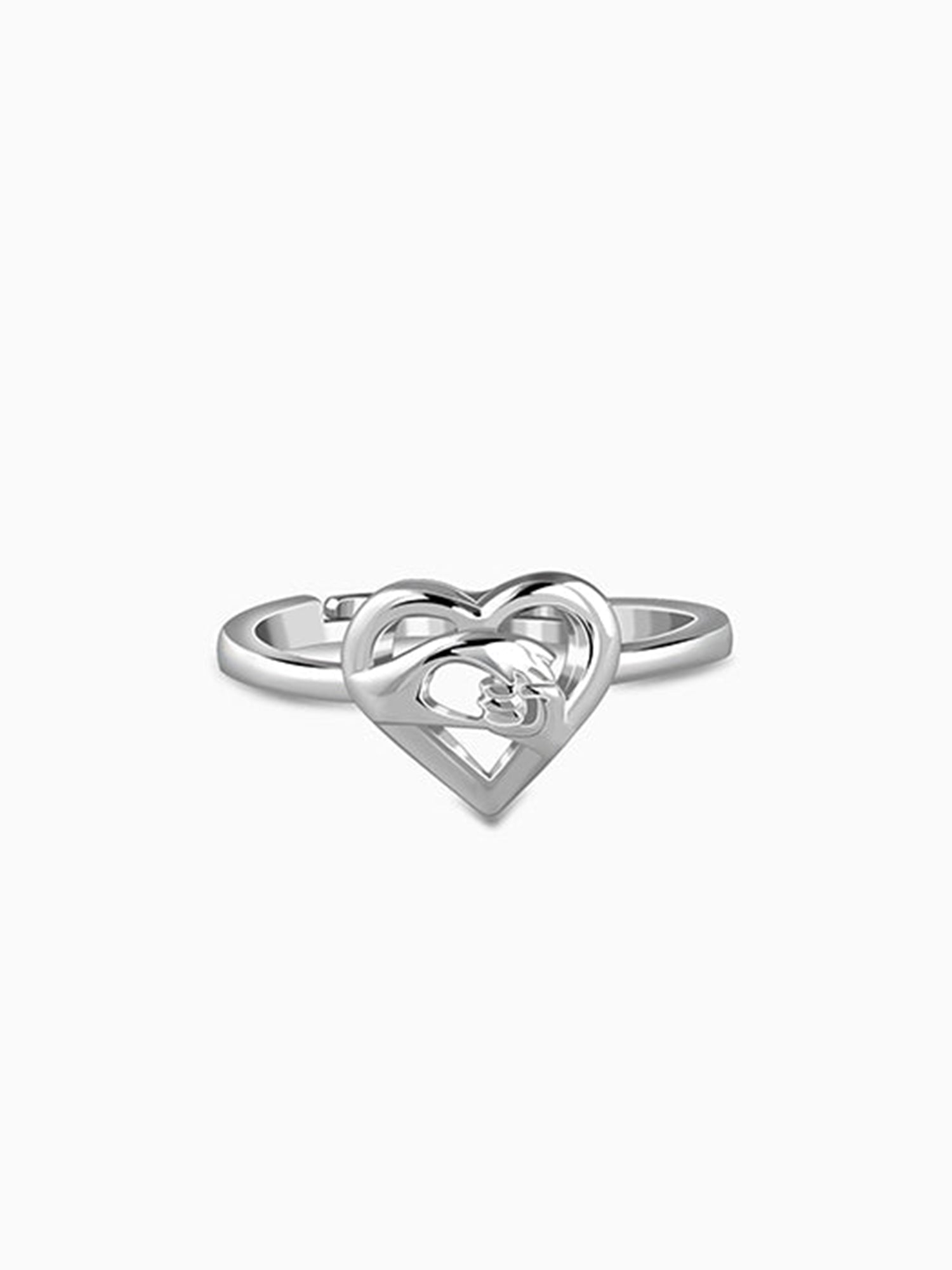 Silver Delulu In Love Ring