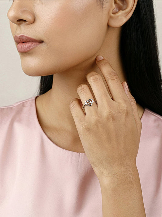 Silver Delulu In Love Ring