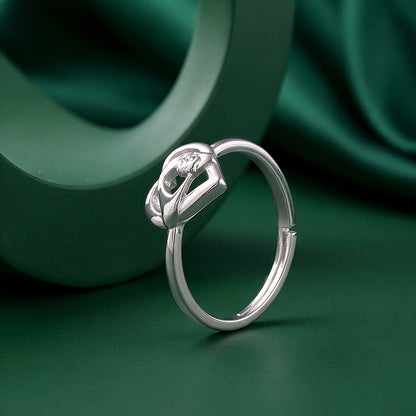 Silver Delulu In Love Ring