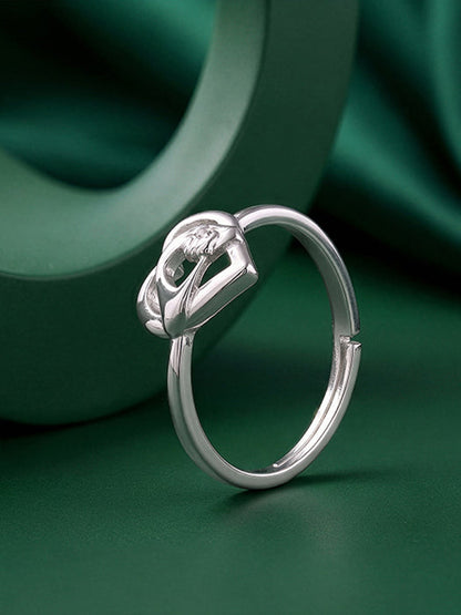 Silver Delulu In Love Ring