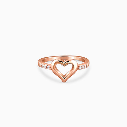 Rose Gold Velora Heart Ring (Size 12)