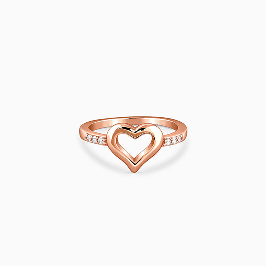 Rose Gold Velora Heart Ring (Size 12)
