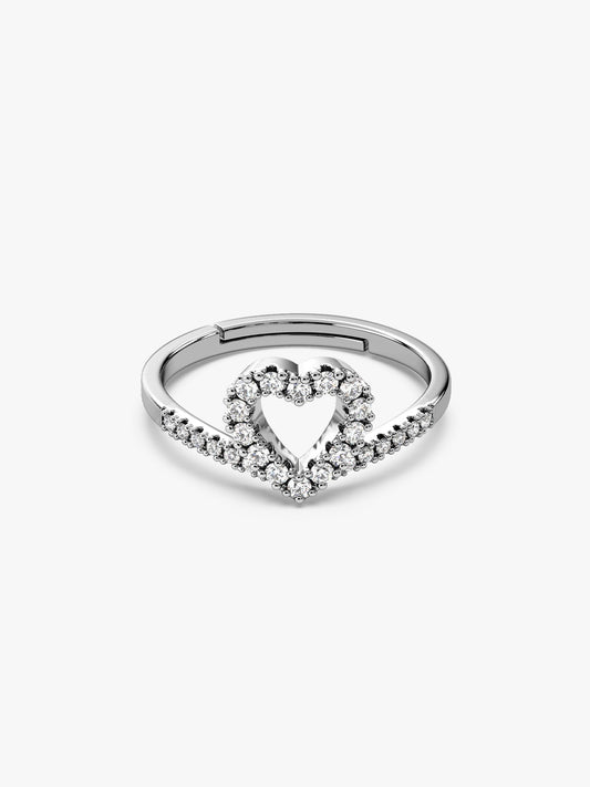 Silver Celeste Love Ring