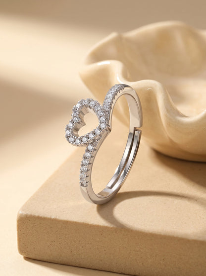 Silver Celeste Love Ring
