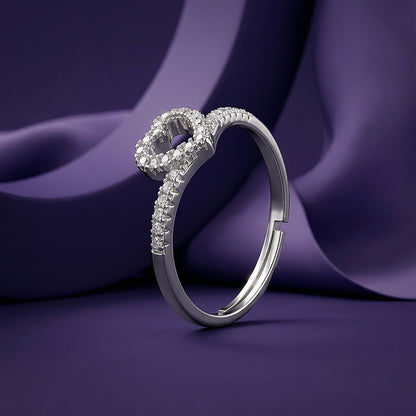 Silver Celeste Love Ring