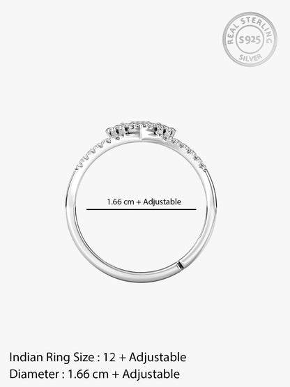 Silver Celeste Love Ring