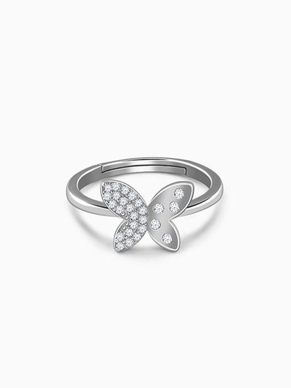 Silver Mod Flutter Ring (Size 12)