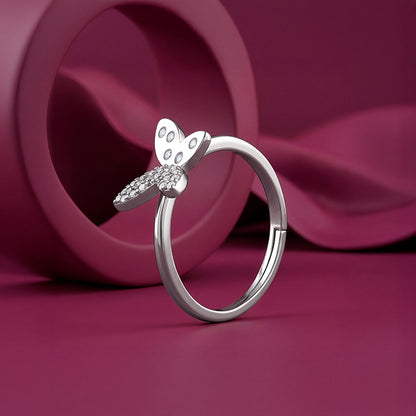 Silver Mod Flutter Ring (Size 12)