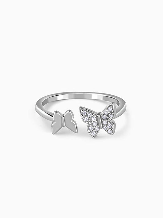 Silver Luna Flutter Ring (Size 12)