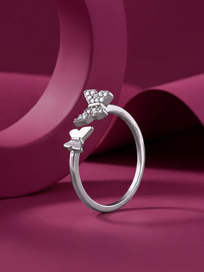 Silver Luna Flutter Ring (Size 12)