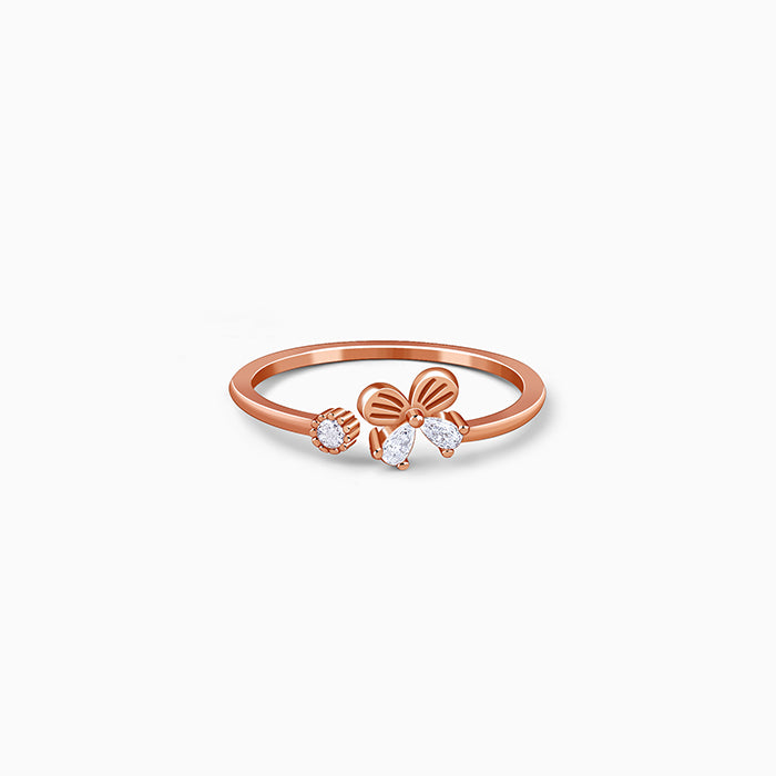 Rose Gold Ethereal Floret Ring