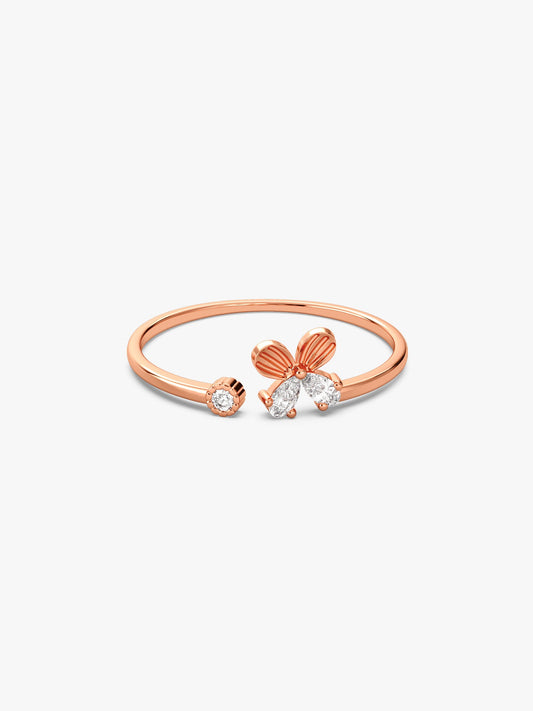 Rose Gold Ethereal Floret Ring