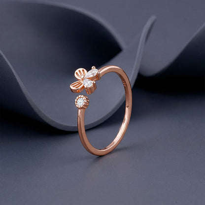 Rose Gold Ethereal Floret Ring