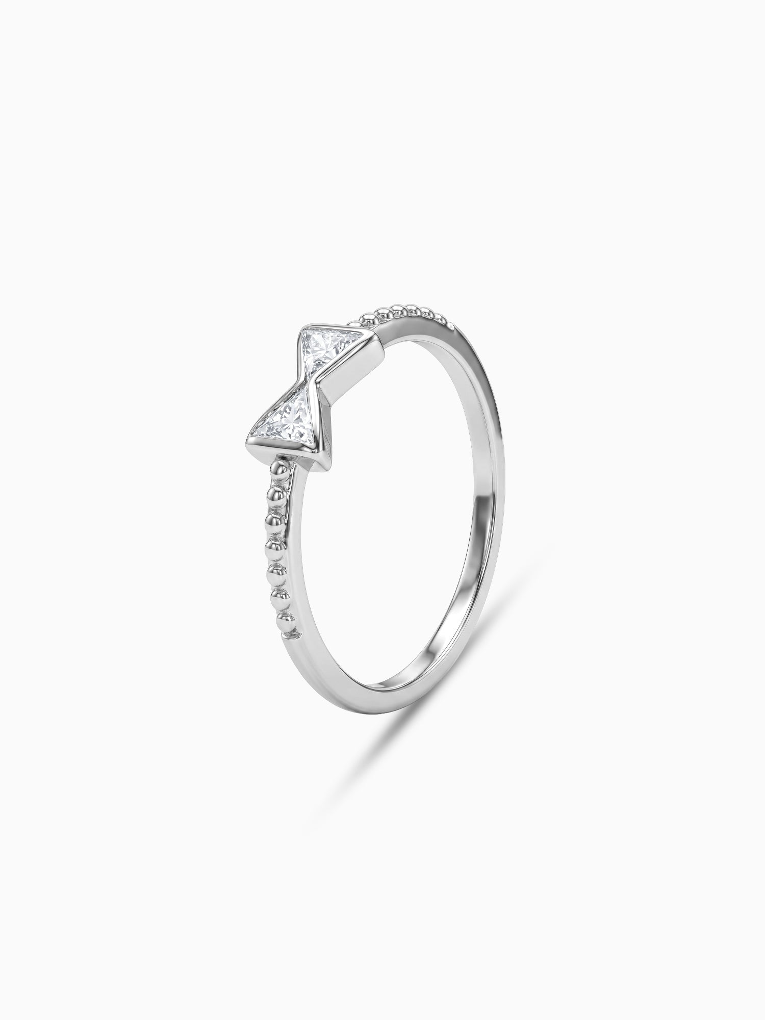 Silver Bow Bliss Ring