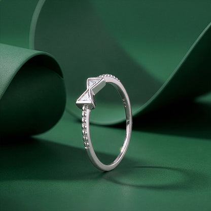 Silver Bow Bliss Ring