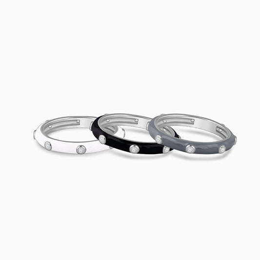 Silver Imperial Stack Rings