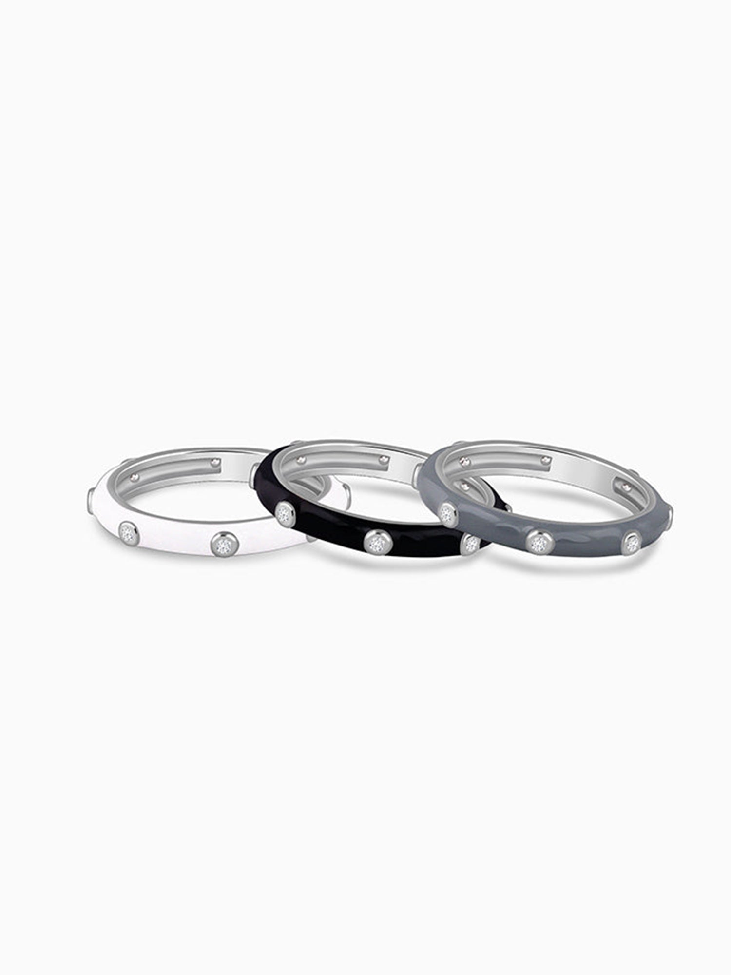 Silver Imperial Stack Rings