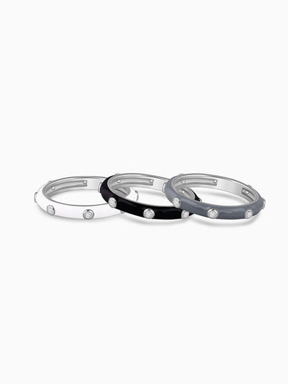 Silver Imperial Stack Rings