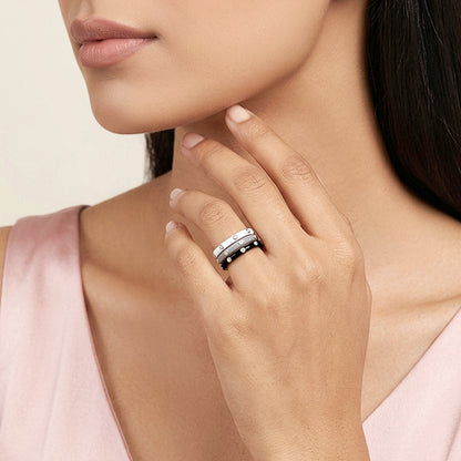 Silver Imperial Stack Rings