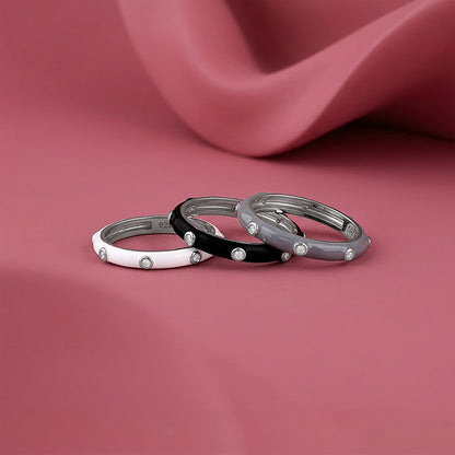 Silver Imperial Stack Rings