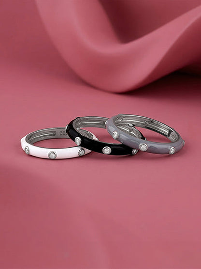 Silver Imperial Stack Rings