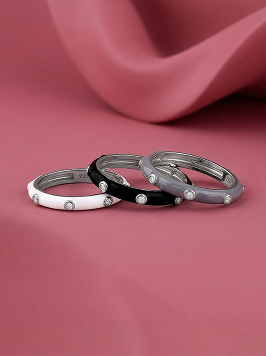 Silver Imperial Stack Rings