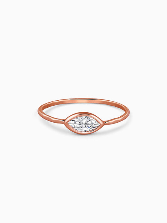 Rose Gold Eye Ring (Size 12)