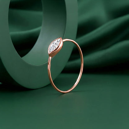 Rose Gold Eye Ring (Size 12)