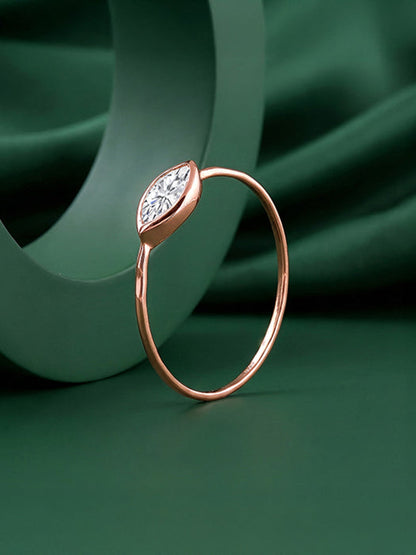 Rose Gold Eye Ring (Size 12)