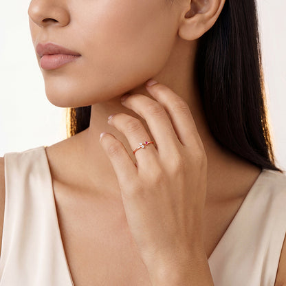 Rose Gold Trinity Ring (Size 12)
