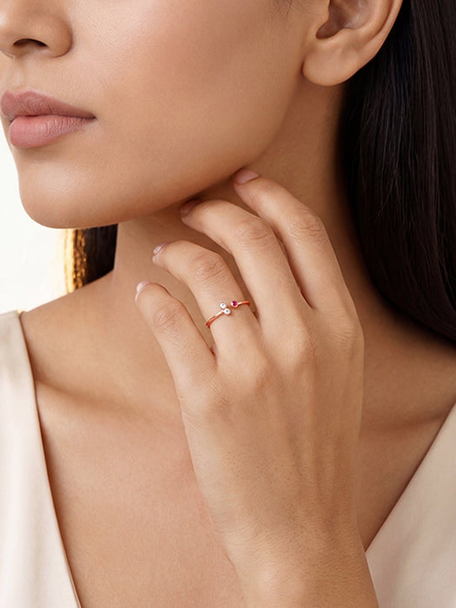 Rose Gold Trinity Ring (Size 12)