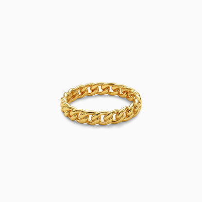 Golden Cuban Ring (Size 12)