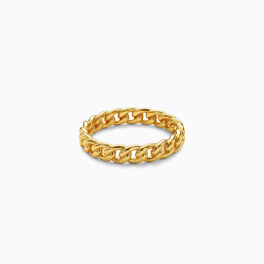 Golden Cuban Ring (Size 12)