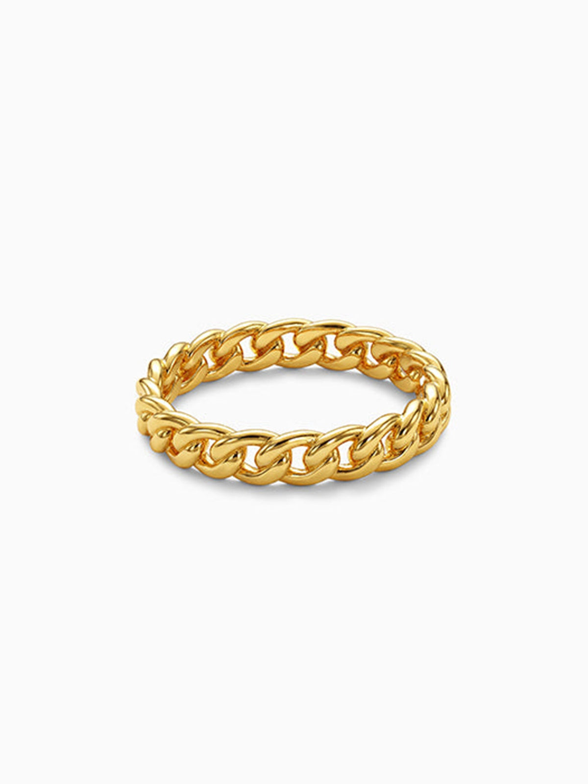 Kriti Sanon Golden Cuban Ring (Size 12)