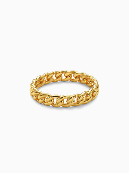 Kriti Sanon Golden Cuban Ring (Size 12)