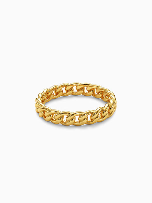 Kriti Sanon Golden Cuban Ring (Size 12)
