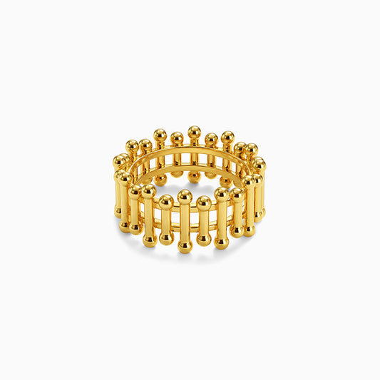Golden Gated Ring (Size 12)