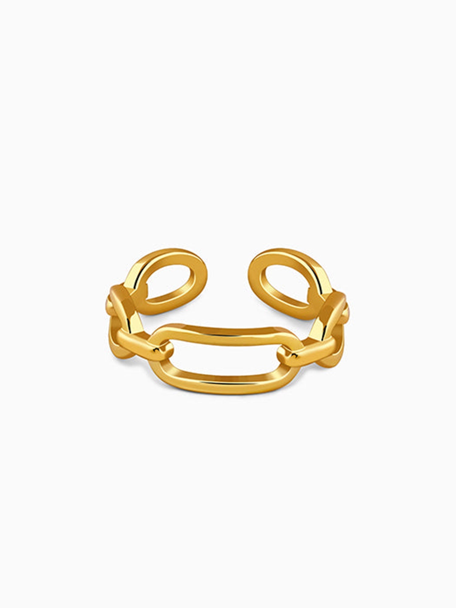 Golden Toggle Adjustable Ring (Size 12)