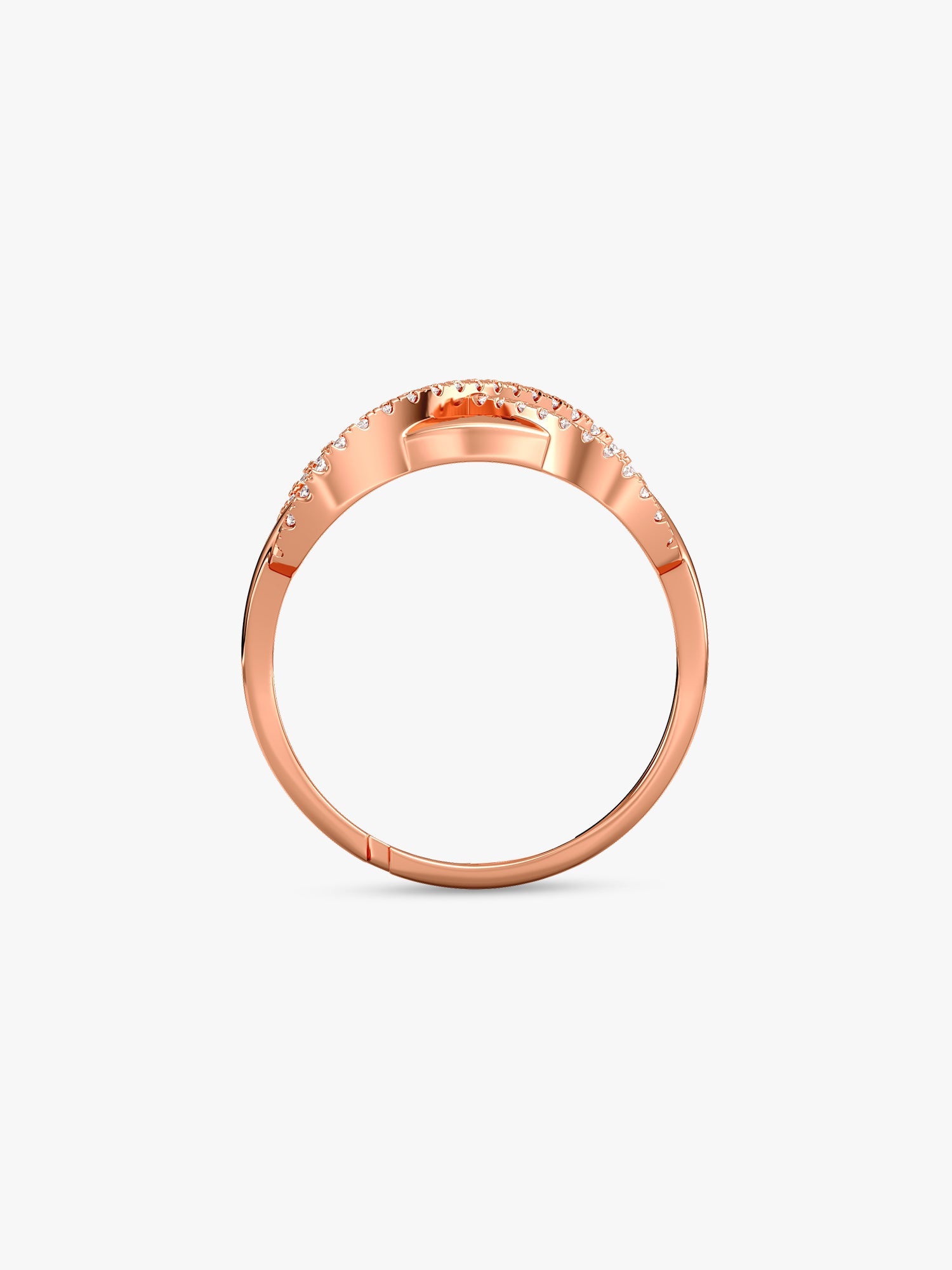 Kriti Sanon Rose Gold Infinity Bling Ring (Size 12)