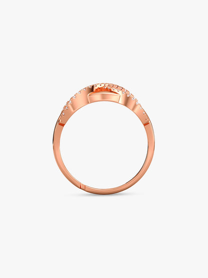 Kriti Sanon Rose Gold Infinity Bling Ring (Size 12)