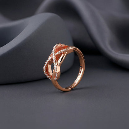 Kriti Sanon Rose Gold Infinity Bling Ring (Size 12)