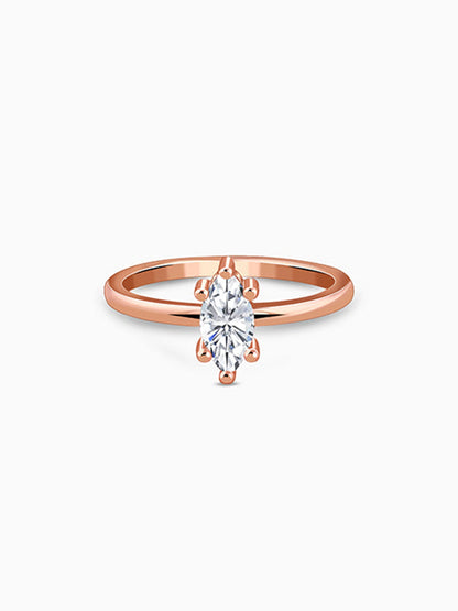 Rose Gold Marquise Shine Ring (Size 12)