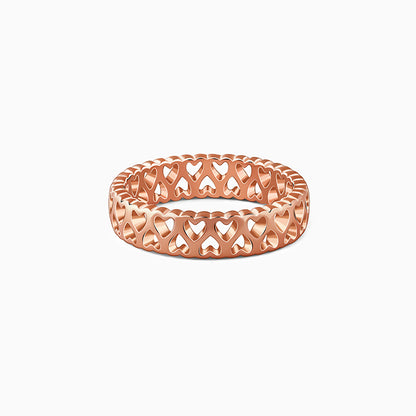 Rose Gold Endless Heart Ring