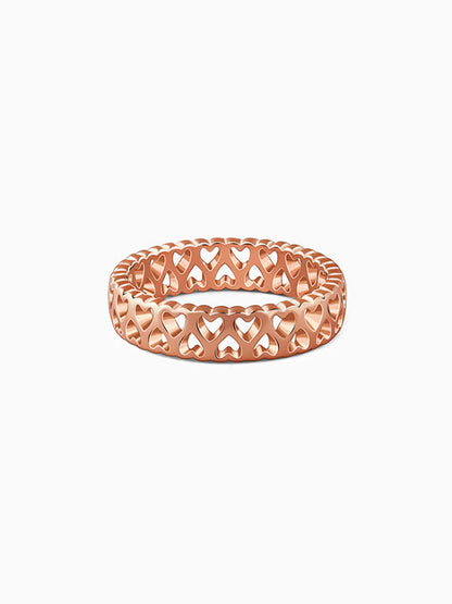 Rose Gold Endless Heart Ring