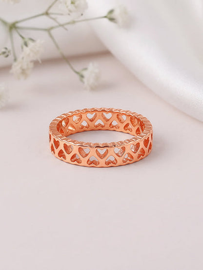 Rose Gold Endless Heart Ring