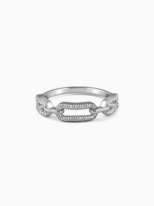 Kriti Sanon Silver Toggle Ring (Size 12)