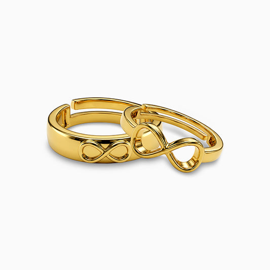 Golden Pure Infinity Couple Rings
