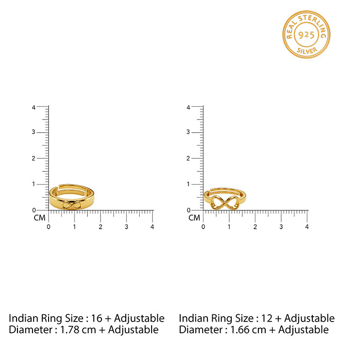 Golden Pure Infinity Couple Rings