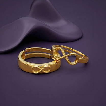 Golden Pure Infinity Couple Rings